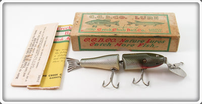 Vintage Creek Chub Silver Shiner Peter's Special Lure In Box 