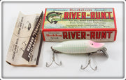 Heddon Spook Ray Chartreuse & White River Runt Lure In Box 9400 SR XCW