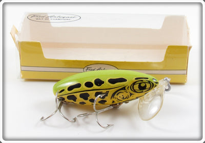 Arbogast Seein's Believin' Clear Plastic Lip Natural Frog Jitterbug