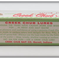 Creek Chub Solid Black Pikie In Box 713W