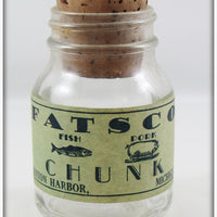 Vintage Fatsco Chunk Benton Harbor, Michigan Pork Rind Jar