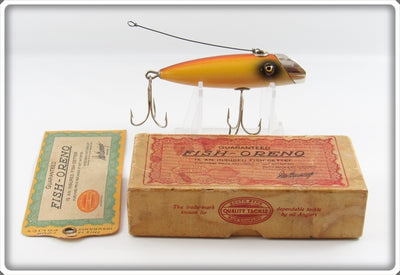 Vintage South Bend Rainbow Fish Oreno Lure In Box 953 RAIN