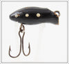 Vintage Unknown Black White Spots Fly Rod Lure