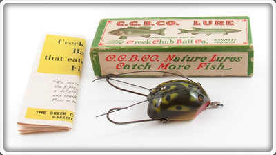Creek Chub Frog Finish Weed Bug Lure In End Label Box 2819