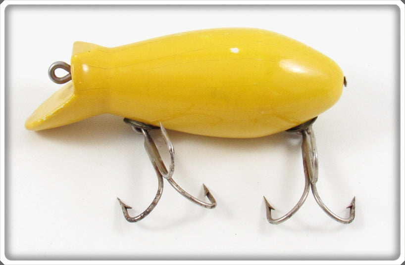 Vintage Creek Chub Solid Yellow Dive Bomber Kreeker Lure For Sale