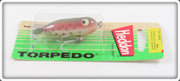 Vintage Heddon Rainbow Trout Tiny Torpedo Lure On Card