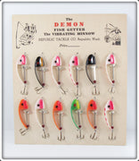 Vintage Republic Tackle Co Demon Fish Getter Dealer Display