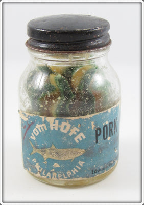 Vintage Vom Hofe Pork Chunk Frogs In Jar