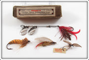 Vintage Winchester Tandem Trout Spinner With Flies In Box