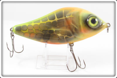 B.E. Yellow With Spots Contemporary Large Musky Lure 