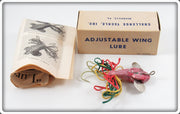 Vintage Challenge Tackle Inc Red Adjustable Wing Lure In Box