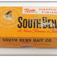 South Bend Fire Orange Bass Oreno Empty Lure Box G973 FO