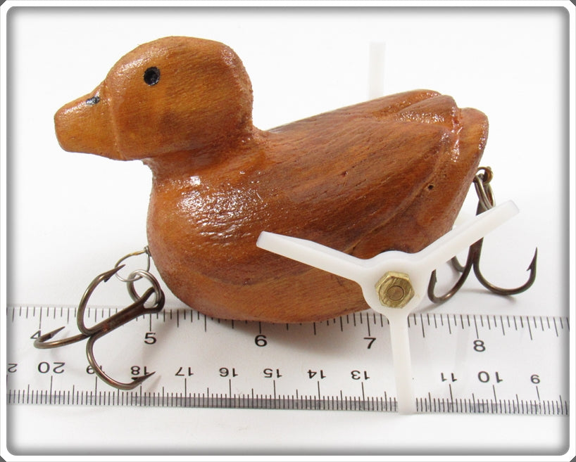 chucky duck fishing lure Vintage Chucky Duck Ltd Natural Wood Chucky Duck Lure In Box For Sale