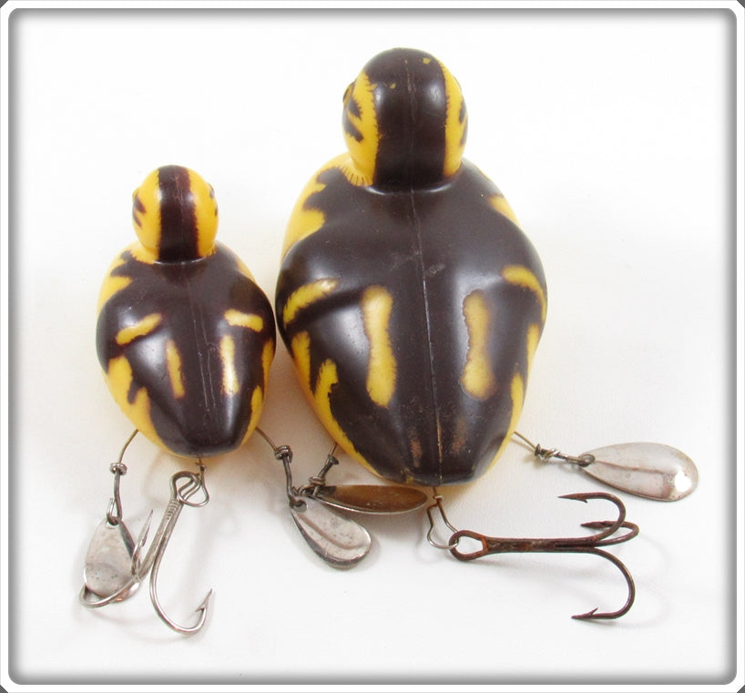 Bill Szabo Cree Duk Brown & Yellow Musky Duck & Duckling Lure Pair | Tough Lures Bill Szabo Cree Duk Brown & Yellow Musky Duck & Duckling Lure Pair | Tough Lures