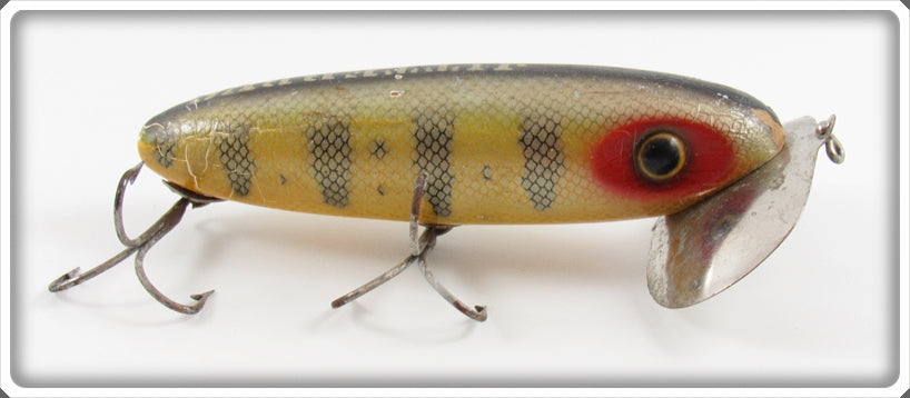 Vintage Fred Arbogast Perch Two Hook Musky Jitterbug Lure For Sale