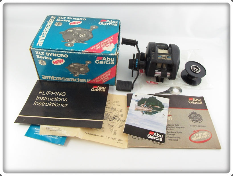 Vintage Abu Garcia Ambassadeur XLT Syncro Series Reel In Box For Sale