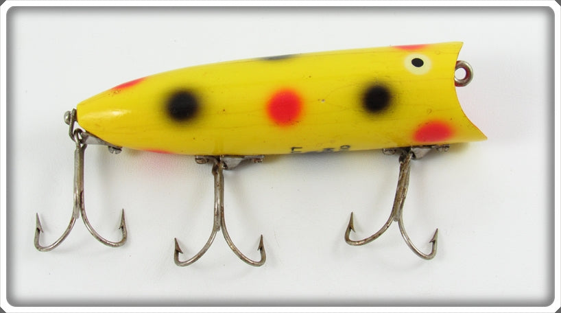 Heddon 2500 Ybrs Yellow Black And Red Spots Lucky 13 Lure For Sale