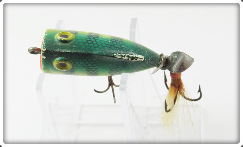 bayoo boogie fishing lure Vintage Whopper Stopper Bayou Boogie Green Perch Topper Lure For Sale