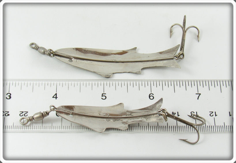 c kausch fishing lures Charles Kausch Silver Soldier Minnow Lure Pair In Mailing Box For Sale