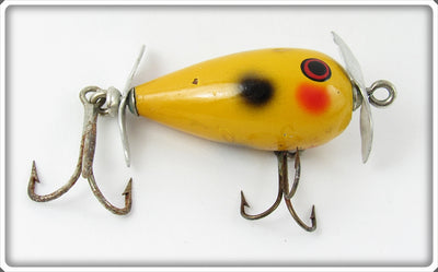 Vintage York Baits Red & Black Spot Lucky Minnow Lure