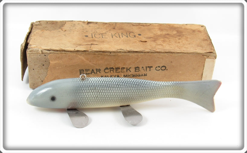 Vintage Bear Creek Bait Co Mullet Sucker Decoy In Box For Sale