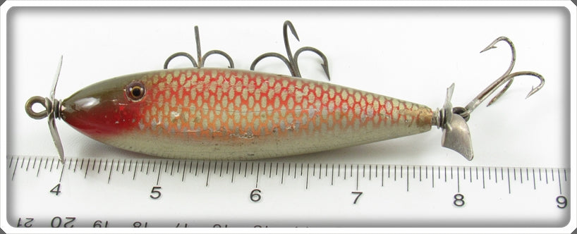 Creek Chub Injured Minnow #1505 Red Side Scale Finish w/ Matching