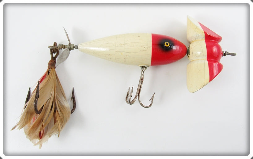 South Bend Red Head White Truck Oreno Lure In Box 936 RH For Sale