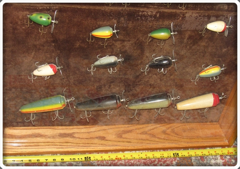 barney fishing lure Vintage McCagg Barney Salesman Sample Display Board With Lures