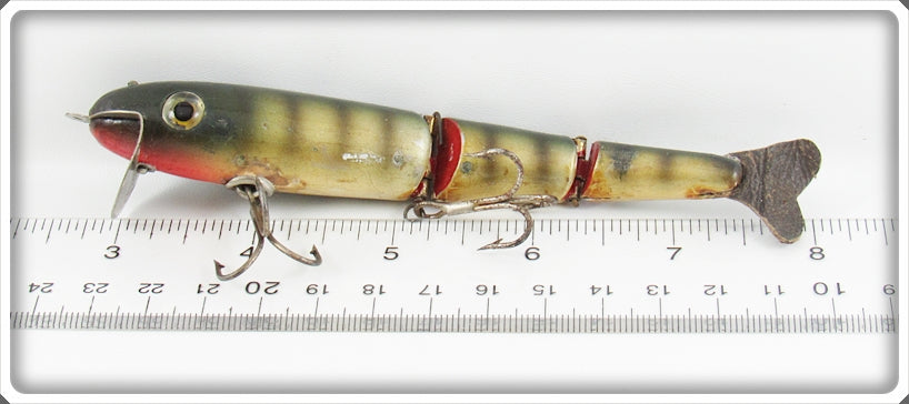 Vintage Erwin Weller Co Striped Weller Classic Minnow In Box For Sale