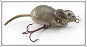 Vintage Wright & McGill Grey Swimming Mouse Lure
