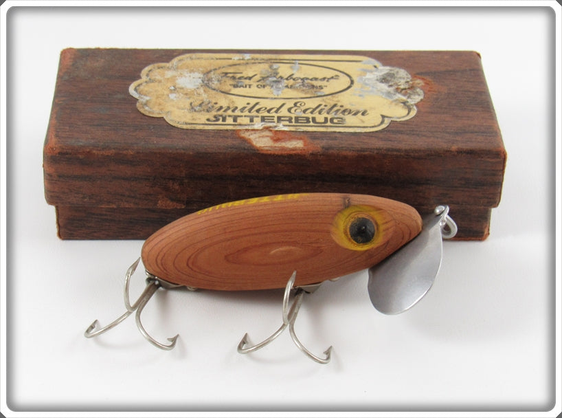 Fred Arbogast Limited Edition Cedar Jitterbug Lure In Box For Sale