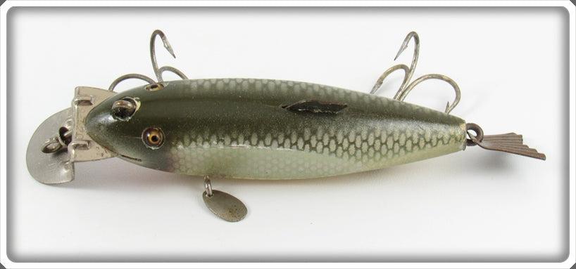 Vintage Creek Chub Silver Shiner Fintail Shiner Lure 2103 For Sale