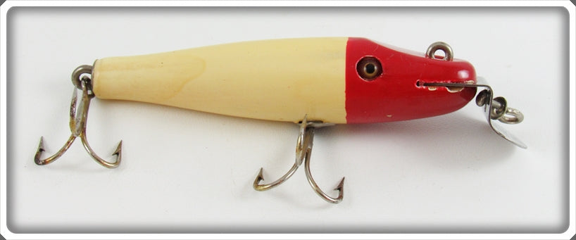 Vintage Creek Chub White And Red Baby Pikie Lure In Box 902 Vintage Creek Chub White And Red Baby Pikie Lure In Box 902