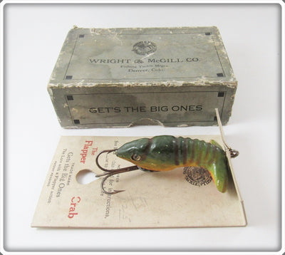 Wright & McGill Flapper Crab In Correct Box