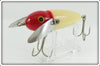 Heddon Red Head White Musky Crazy Crawler In Box