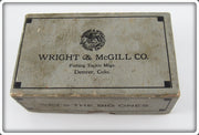 Vintage Wright & McGill Co Flapper Crab Empty Lure Box 