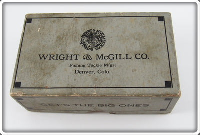 Vintage Wright & McGill Co Flapper Crab Empty Lure Box 