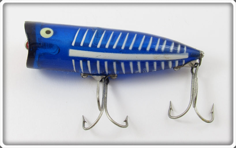 Rare Vintage Heddon Chugger Jr. Cobalt Blue Spook Fishing Lure - Lacadives