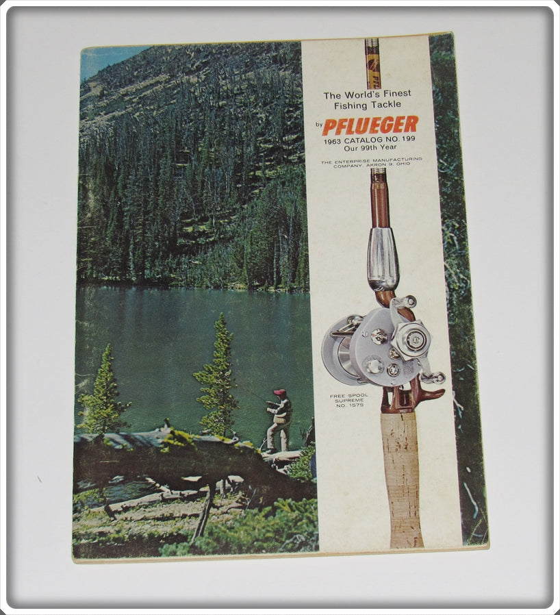 Vintage 1963 Pflueger World's Finest Fishing Tackle Catalog For Sale