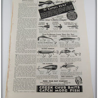 Vintage 1937 Creek Chub Baits Catch More Fish Ad