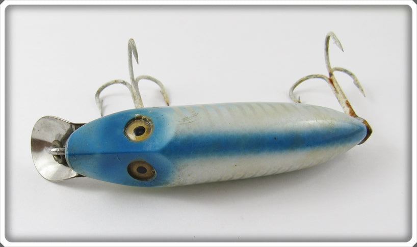blue rock fishing lures Vintage Heddon Blue Shore Early River Runt Spook Floater Lure 9409XRX
