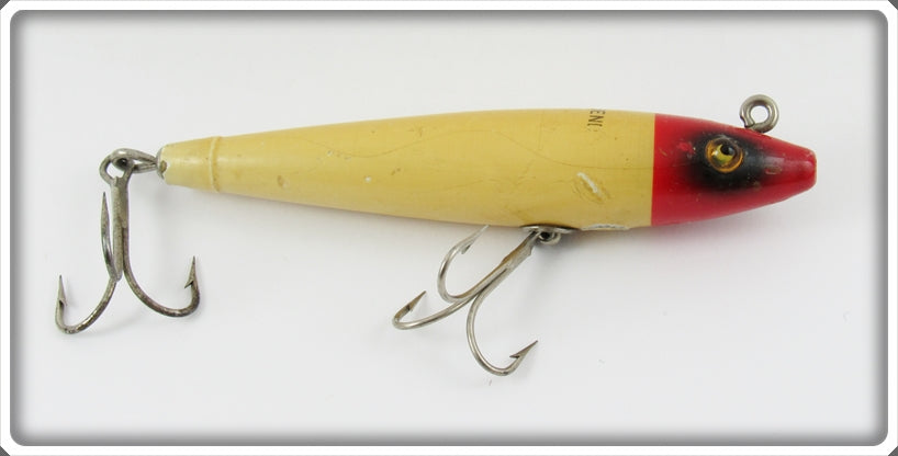South Bend Red Head White Body 999 RH Saltwater Minnow Lure For Sale