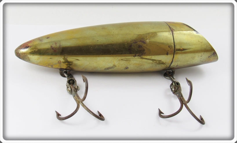 Vintage Alaska Tackle Co Brass The Alaskan Plug Lure In Correct Box Vintage Alaska Tackle Co Brass The Alaskan Plug Lure In Correct Box