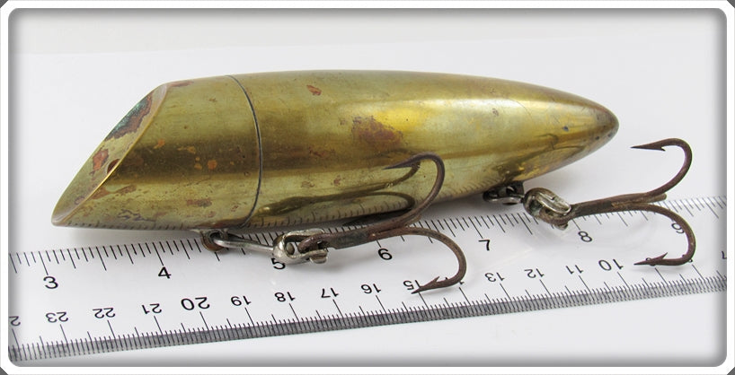 Vintage Alaska Tackle Co Brass The Alaskan Plug Lure In Correct Box Vintage Alaska Tackle Co Brass The Alaskan Plug Lure In Correct Box