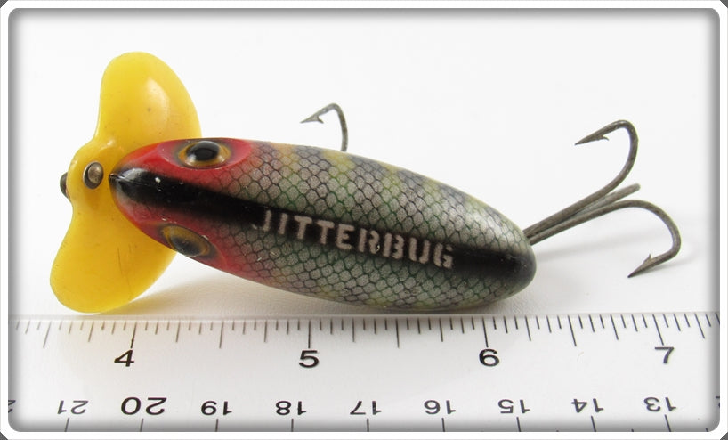 Vintage Fred Arbogast Perch Plastic Lip Jitterbug Lure For Sale