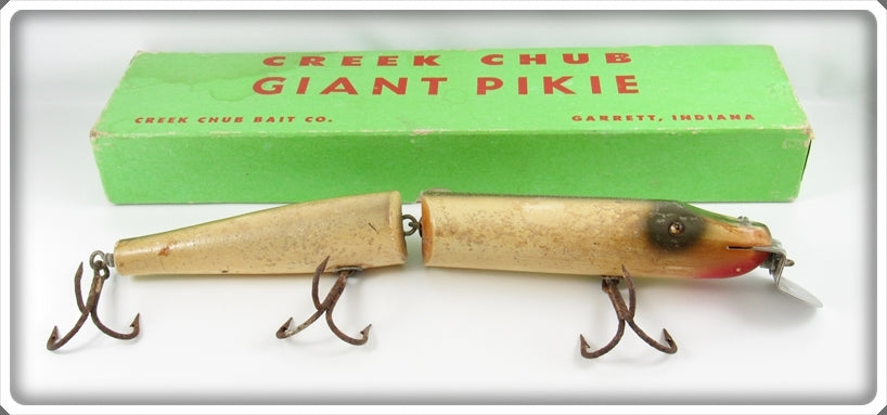 Vintage Creek Chub Silver Flash Giant Jointed Pikie In Box For Sale