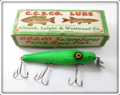 Vintage A L & W Creek Chub Fireplug Pikie Lure In Box