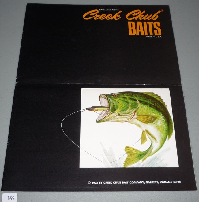 Vintage Creek Chub Bait Company 1973 Creek Chub Baits Catalog For Sale