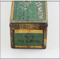 Al Foss Red & White Oriental Wiggler No. 3 In Green Tin