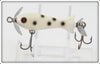 Heddon White Black Spots WBS Tiny Spook